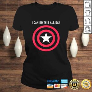 Marvel Captain America I Can Do This All Day Vintage Shield Shirt 3