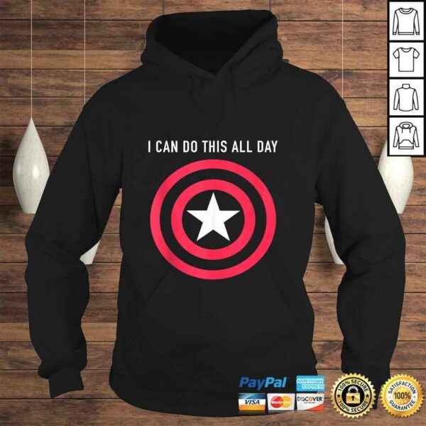 Marvel Captain America I Can Do This All Day Vintage Shield Shirt