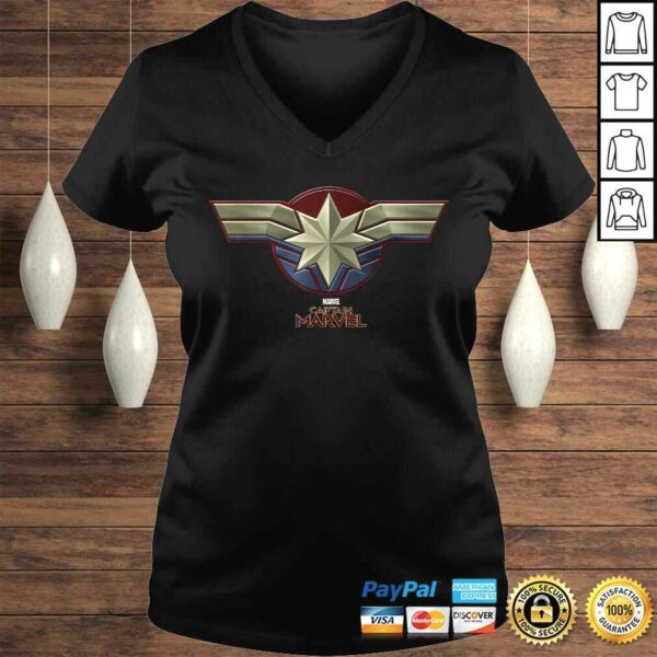 Marvel Captain Marvel Movie Chest Symbol Shirt