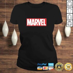 Marvel Classic Red Brick Logo Gift TShirt 2 Marvel Classic Red Brick Logo Gift TShirt 3