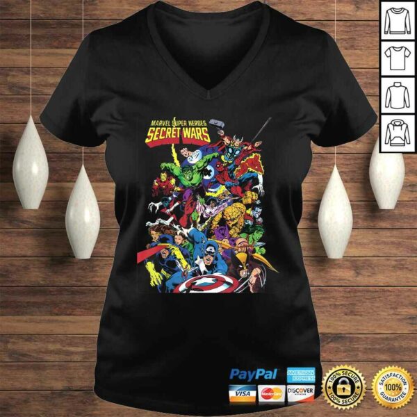 Marvel D23 Exclusive Secret Wars Franchise Hero Collage Tee Shirt