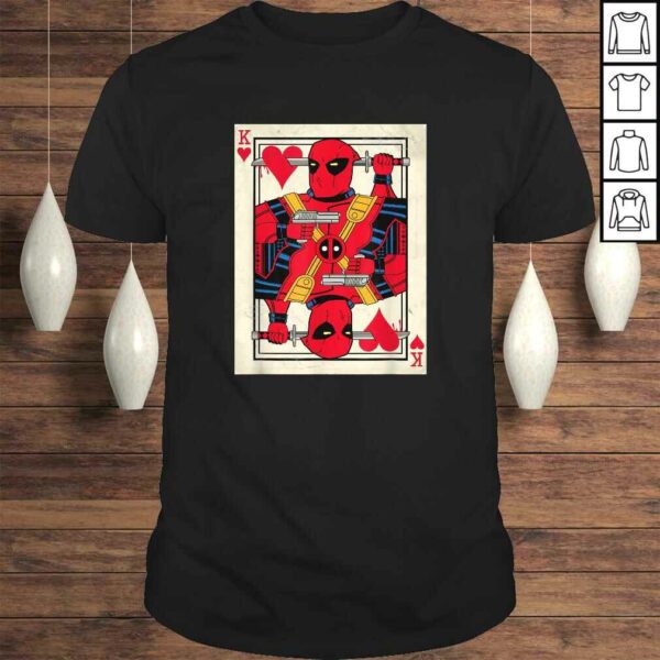 Marvel Deadpool King of Hearts Card Graphic Gift Top