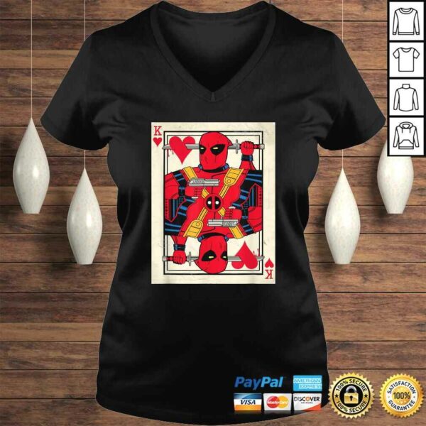 Marvel Deadpool King of Hearts Card Graphic Gift Top