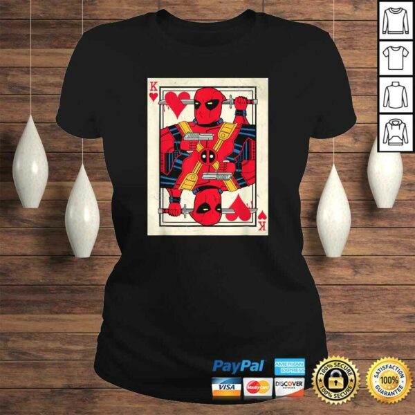 Marvel Deadpool King of Hearts Card Graphic Gift Top