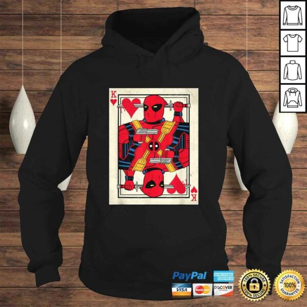 Marvel Deadpool King of Hearts Card Graphic Gift Top