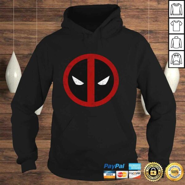 Marvel Deadpool Mask Classic Distressed Hoodie