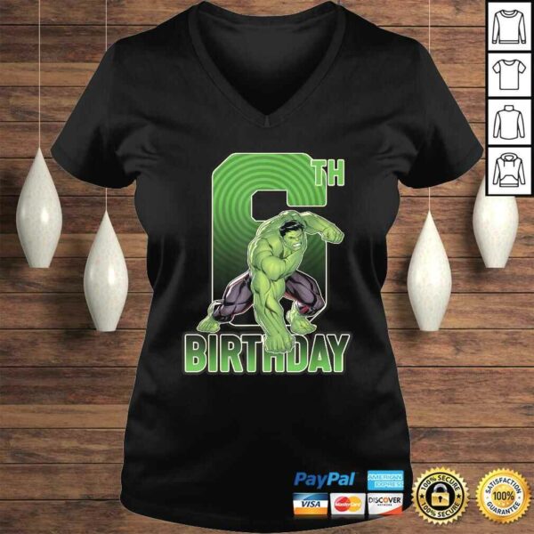 Marvel Hulk Smash 6th Birthday Graphic Gift Top