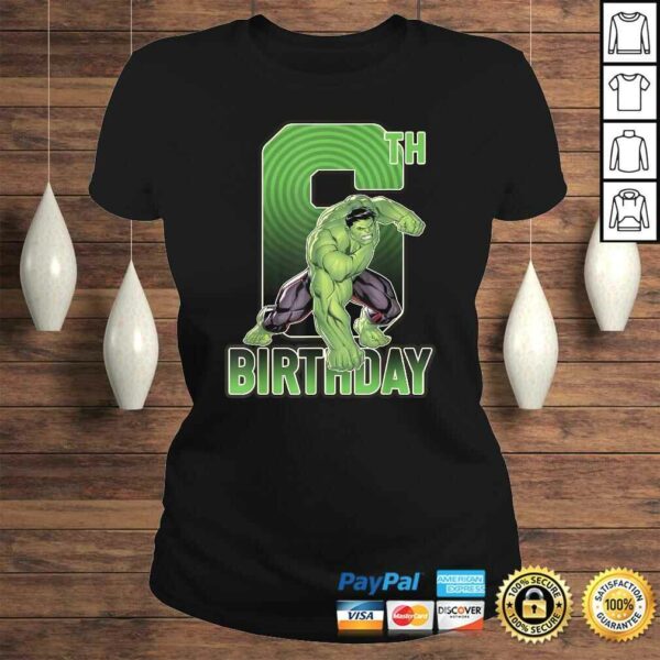 Marvel Hulk Smash 6th Birthday Graphic Gift Top