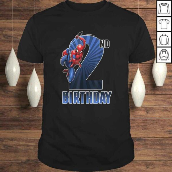 Marvel Spider-Man Swinging 2nd Birthday Graphic Tee Shirt