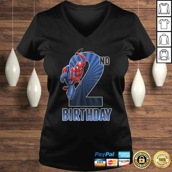 Marvel Spider-Man Swinging 2nd Birthday Graphic Tee Shirt