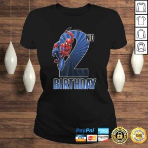 Marvel Spider-Man Swinging 2nd Birthday Graphic Tee Shirt 2 Marvel Spider Man Swinging 2nd Birthday Graphic Tee Shirt 3