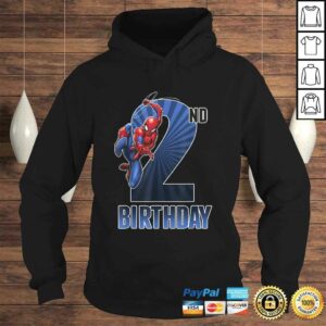 Marvel Spider-Man Swinging 2nd Birthday Graphic Tee Shirt 3 Marvel Spider Man Swinging 2nd Birthday Graphic Tee Shirt 4