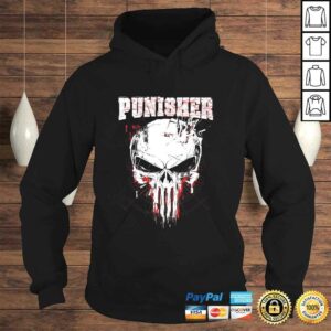 Marvel The Punisher Skull and Red Streaked Logo Shirt 3 Marvel The Punisher Skull and Red Streaked Logo Shirt 4