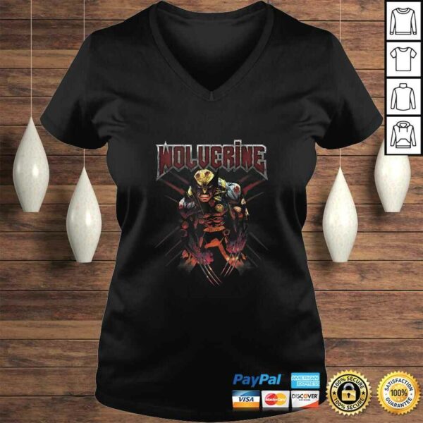 Marvel Wolverine Wounded Claw Mark Portrait TShirt