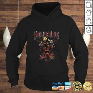 Marvel Wolverine Wounded Claw Mark Portrait TShirt 3 Marvel Wolverine Wounded Claw Mark Portrait TShirt 4