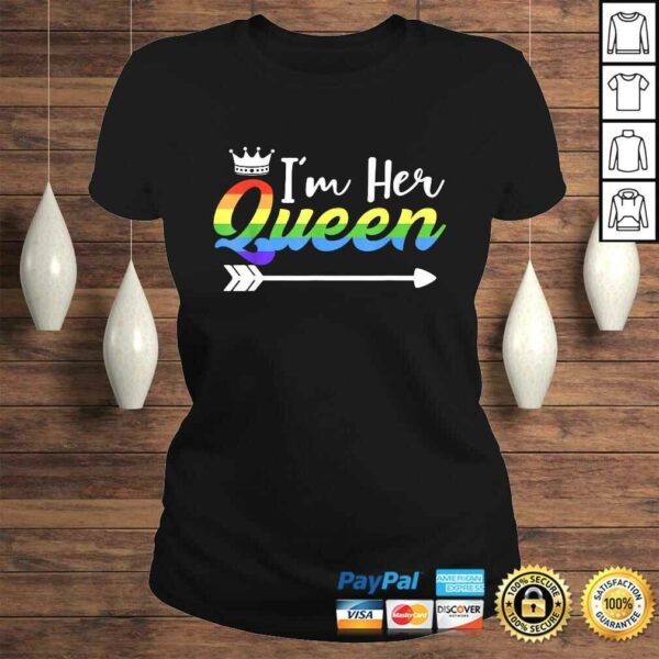 Matching Lesbian Couple Gift Her Queen Girlfriend Pride LGBTee Shirt