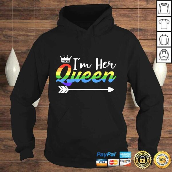 Matching Lesbian Couple Gift Her Queen Girlfriend Pride LGBTee Shirt