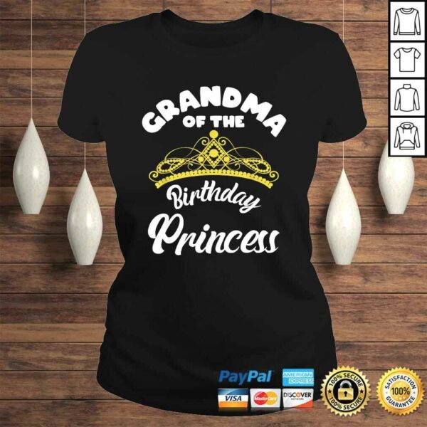 Matching Princess Birthday Grandma of Birthday Princess TShirt