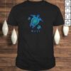 Maui Hawaii Shirt Sea Blue Tribal Turtle