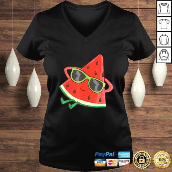 Melon Summer Fruit Sunglasses On Watermelon TShirt