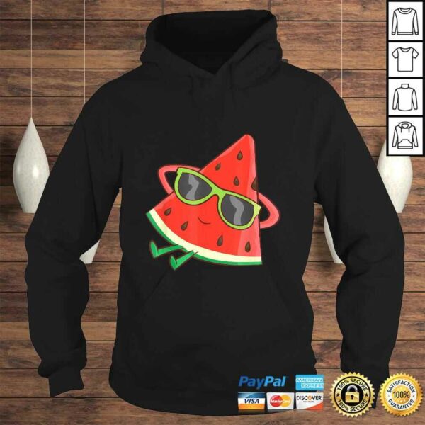 Melon Summer Fruit Sunglasses On Watermelon TShirt