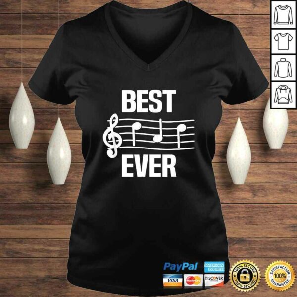 Mens Best Dad Ever Music Shirt Notes Funny Fathers Day Gift