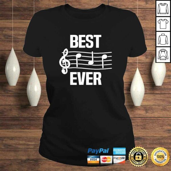 Mens Best Dad Ever Music Shirt Notes Funny Fathers Day Gift