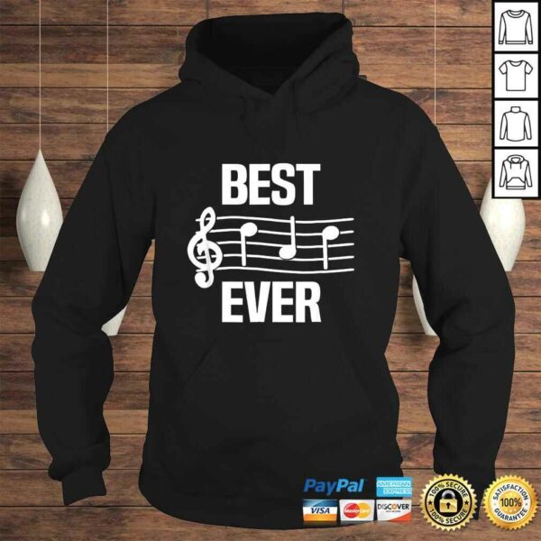 Mens Best Dad Ever Music Shirt Notes Funny Fathers Day Gift