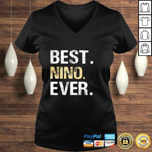 Mens Best Nino Ever graphic Gift for Spanish Mexican Godfather Shirt