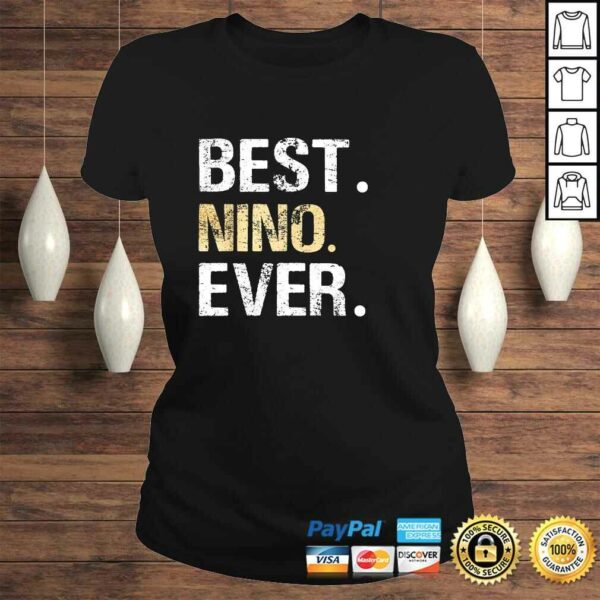 Mens Best Nino Ever graphic Gift for Spanish Mexican Godfather Shirt