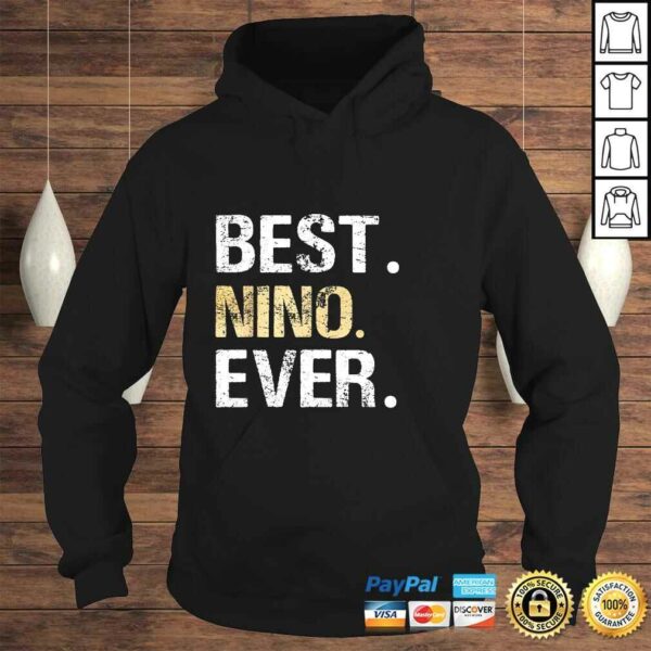 Mens Best Nino Ever graphic Gift for Spanish Mexican Godfather Shirt