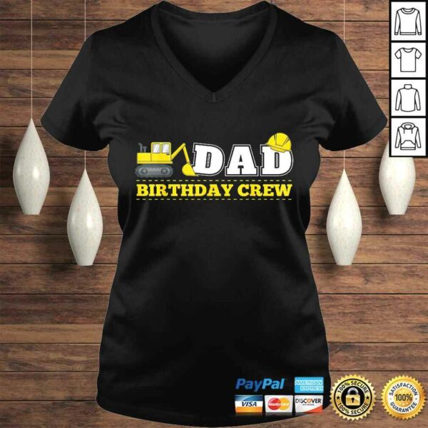 Mens Dad Birthday Crew Construction Birthday Party Theme TShirt