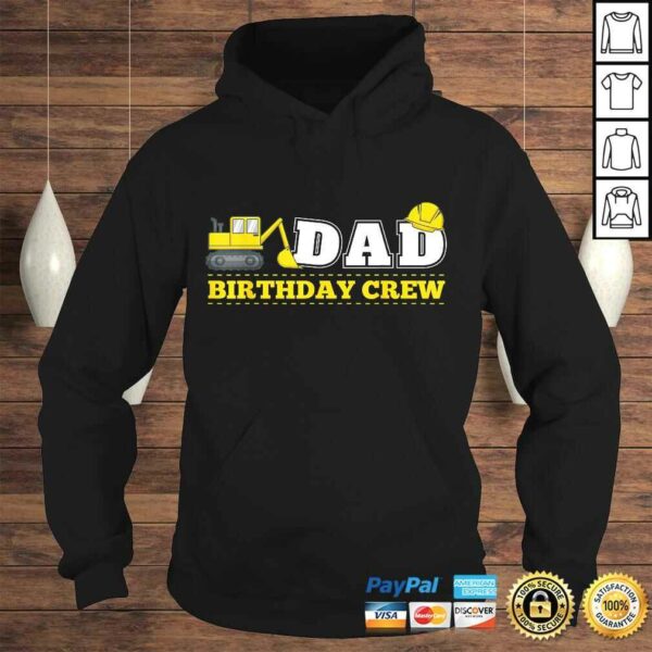 Mens Dad Birthday Crew Construction Birthday Party Theme TShirt