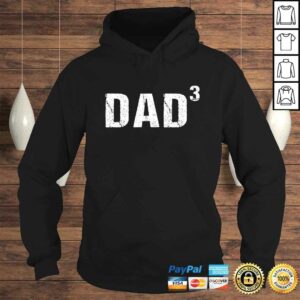 Mens Dad Cubed Shirt Dad of Three Gift TShirt 3 Mens Dad Cubed Shirt Dad of Three Gift TShirt 4