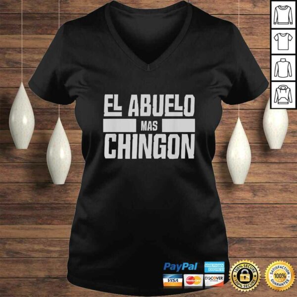 Mens El Abuelo Mas Chingon Spanish Grandpa Shirt