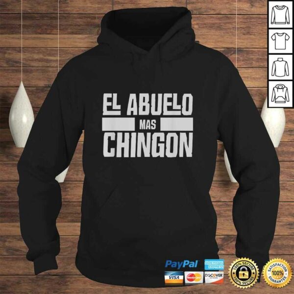 Mens El Abuelo Mas Chingon Spanish Grandpa Shirt