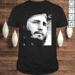 Mens Fidel Castro Cuba Vintage PortraiTShirt Mens Fidel Castro Cuba Vintage PortraiTShirt