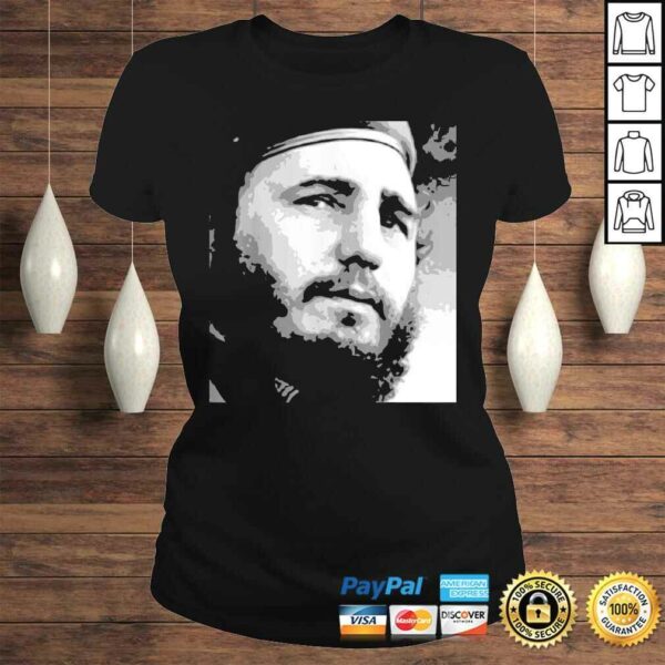 Mens Fidel Castro Cuba Vintage PortraiTShirt