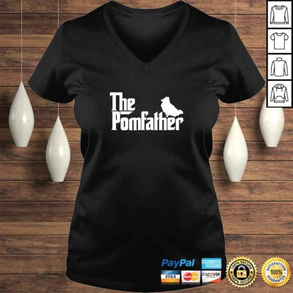 Mens Funny Pomeranian Father Dad Shirt The Pom Father Tee