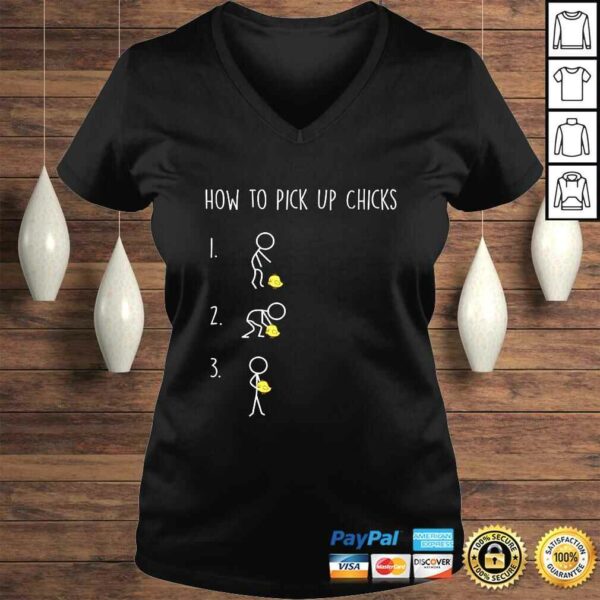 Mens Funny Shirts for Men How to Pick Up Chicks TShirt