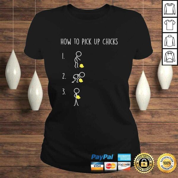 Mens Funny Shirts for Men How to Pick Up Chicks TShirt