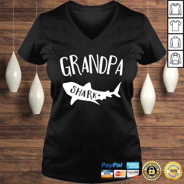 Mens Grandpa Shark Doo Doo Shirt For Men Father’s Day Shirt