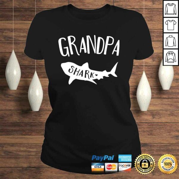 Mens Grandpa Shark Doo Doo Shirt For Men Father’s Day Shirt