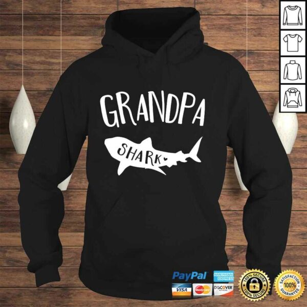 Mens Grandpa Shark Doo Doo Shirt For Men Father’s Day Shirt