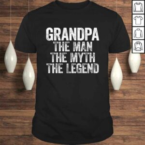 Mens Grandpa The Man The Myth The Legend TShirt 1