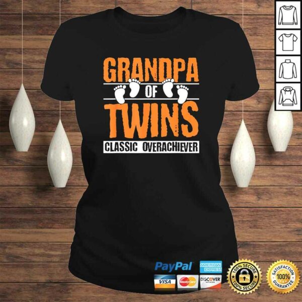 Mens Grandpa of Twins Fathers Day Shirt