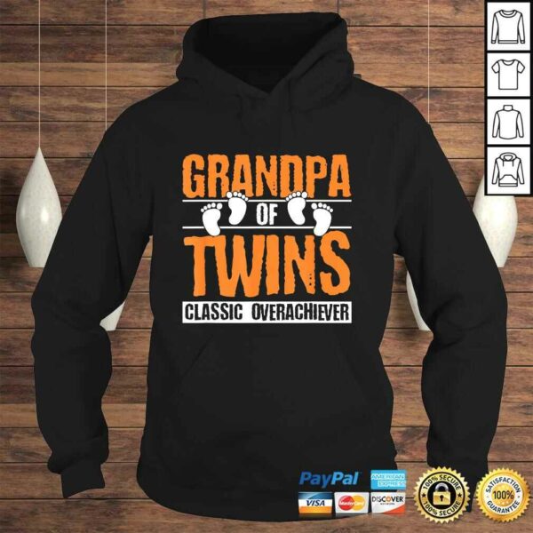 Mens Grandpa of Twins Fathers Day Shirt