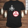Mens Mason Royal Arch Split Shirt Masonic York Rite Tee Black