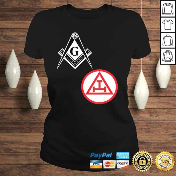 Mens Mason Royal Arch Split Shirt Masonic York Rite Tee Black