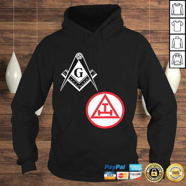 Mens Mason Royal Arch Split Shirt Masonic York Rite Tee Black